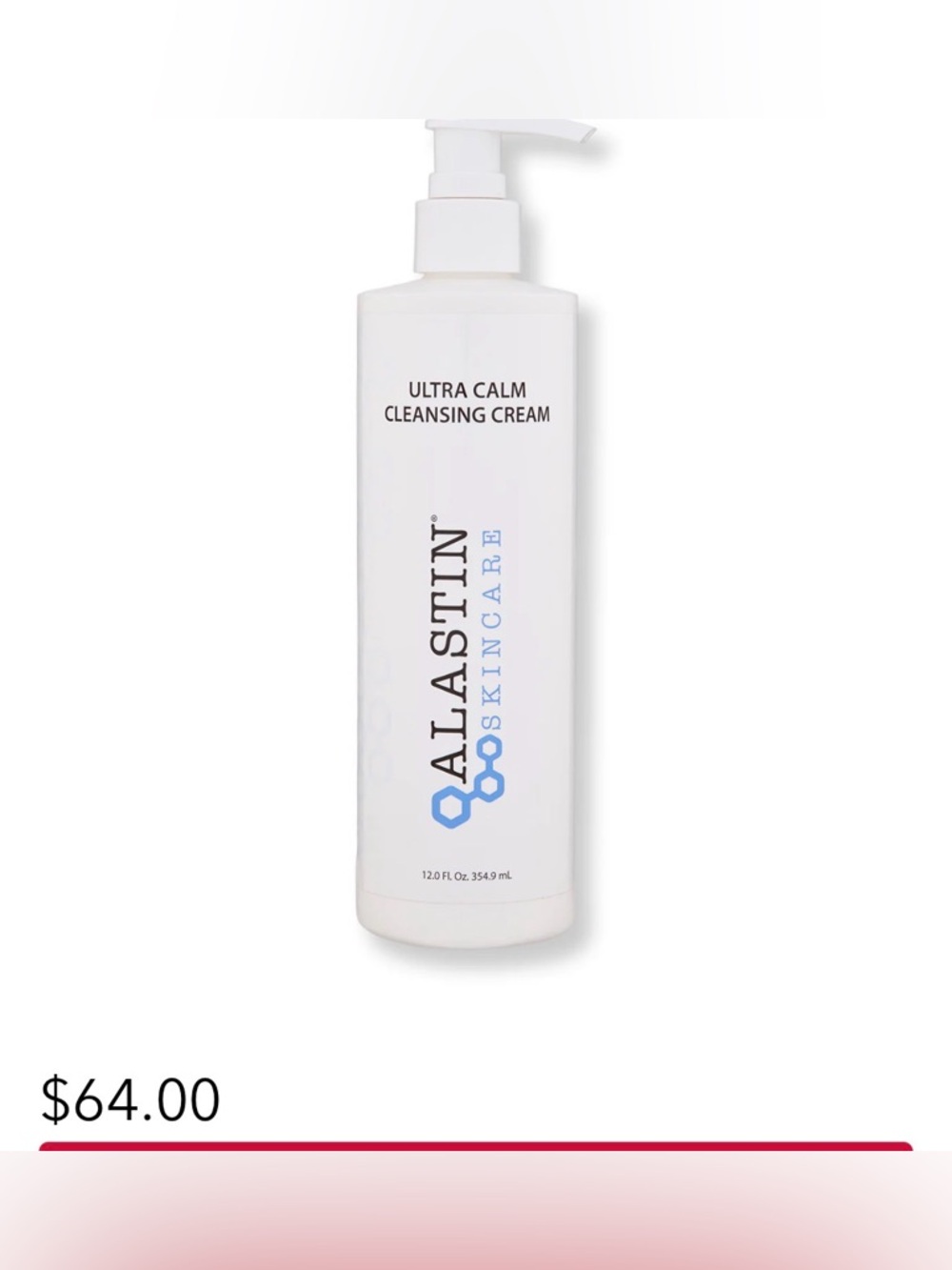 Alastin Skincare Ultra Calm Cleansing Cream 12 oz.